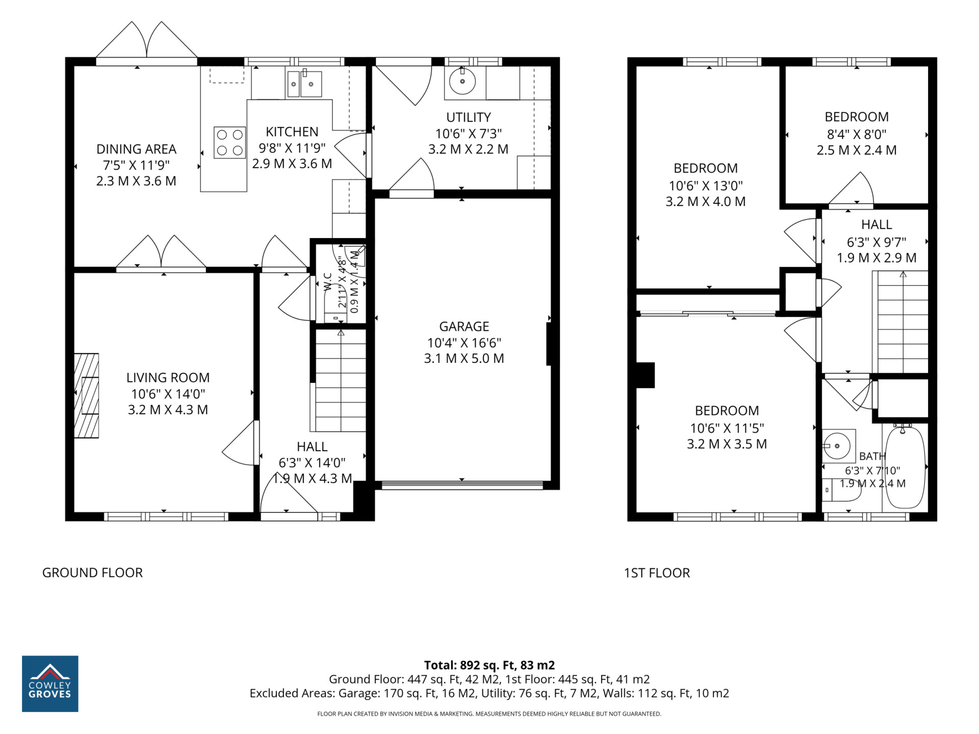 Floorplan - 6 Crovens Close, Governors Hill, Douglas, IM2 7AQ. - Plan 1 of 3