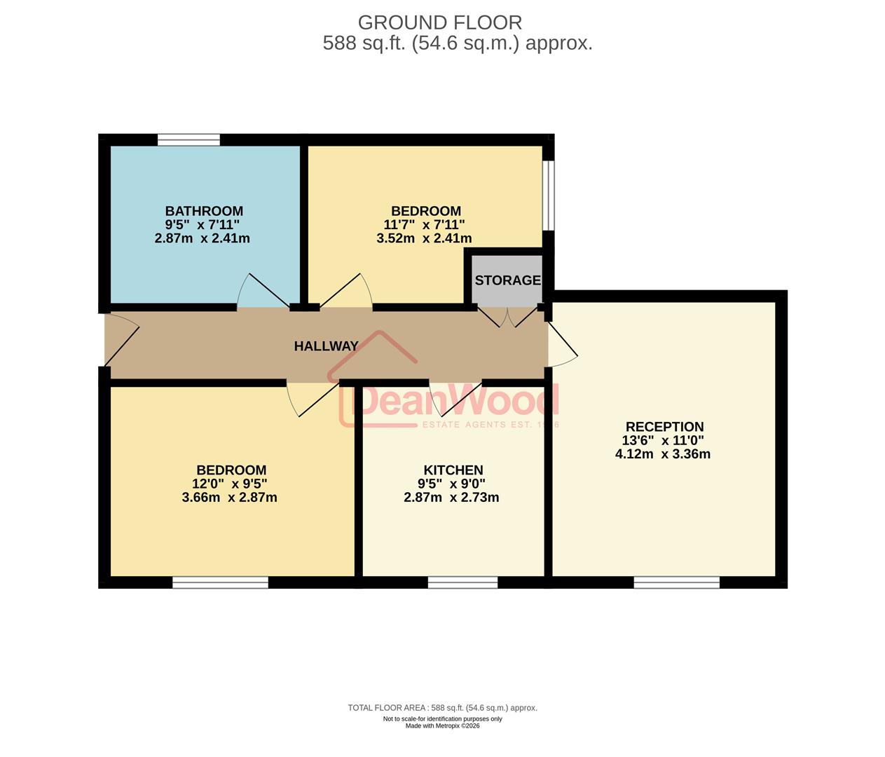 Floorplan - Flat 7, Cooil Fastee, Stevenson Way Douglas. - Plan 1 of 1
