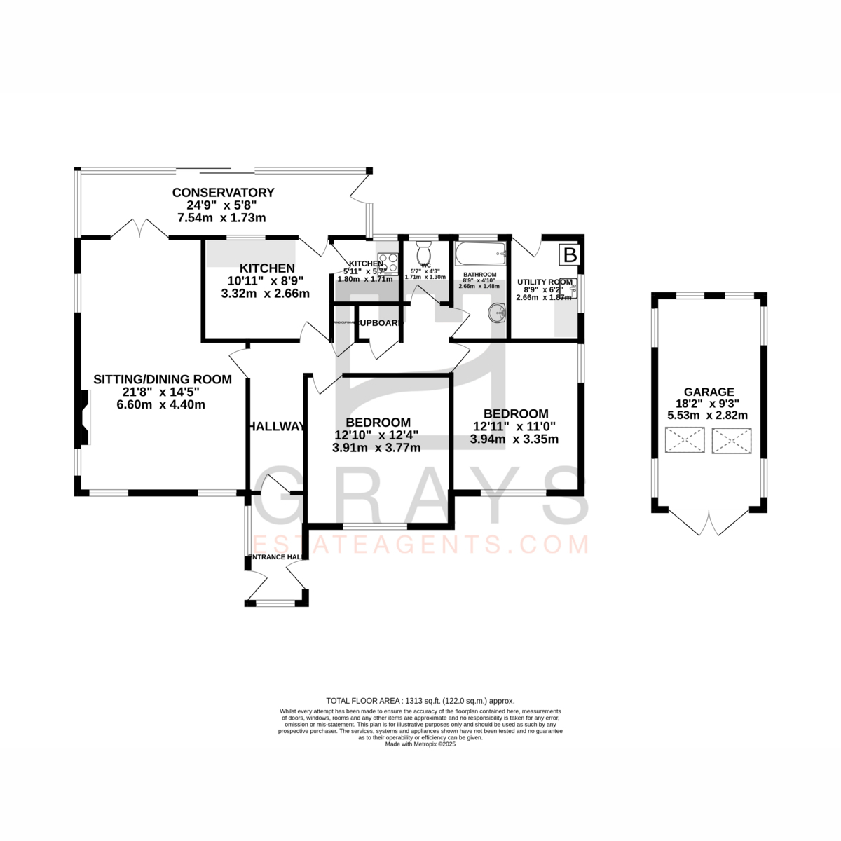 Floorplan - Cooil Avenue, Isle Of Man, IM6 1, Kirk Michael. - Plan 1 of 1