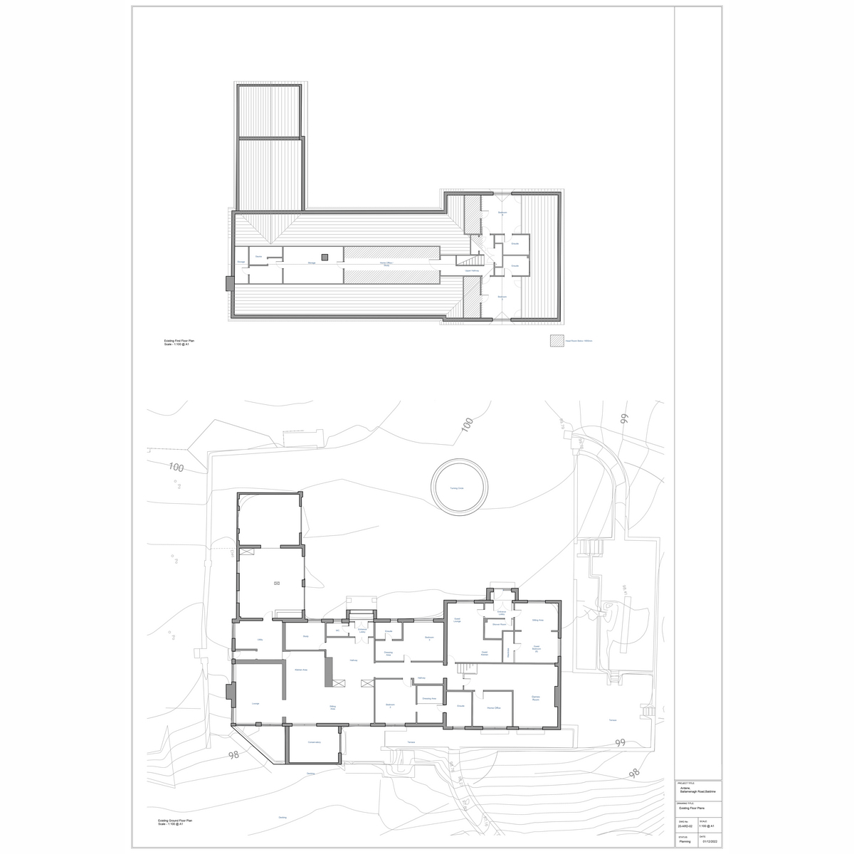 Floorplan - Ballamenagh Road, Isle Of Man, IM4 6, Onchan. - Plan 1 of 4