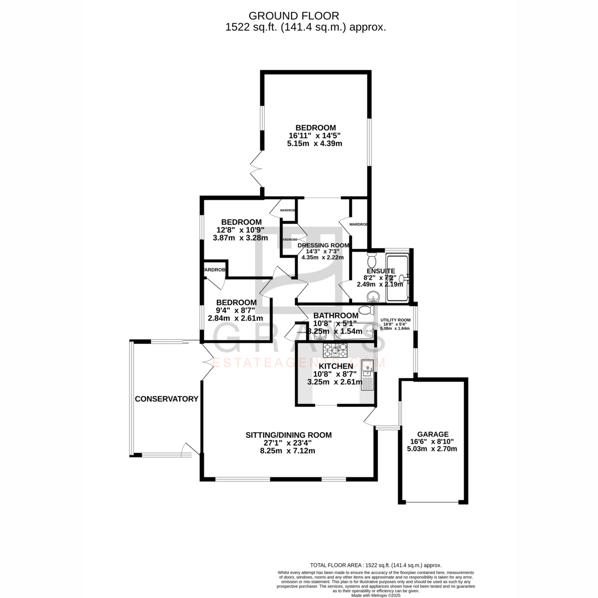 Floorplan - Birch Hill Avenue, Isle Of Man, IM3 4. - Plan 1 of 2
