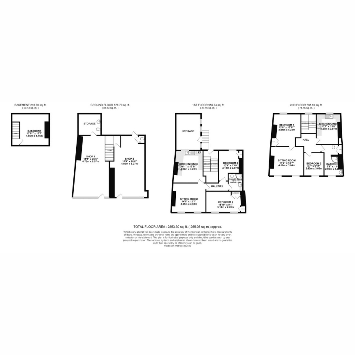 Floorplan - Douglas Street, Isle Of Man, IM5 1, Peel. - Plan 1 of 1
