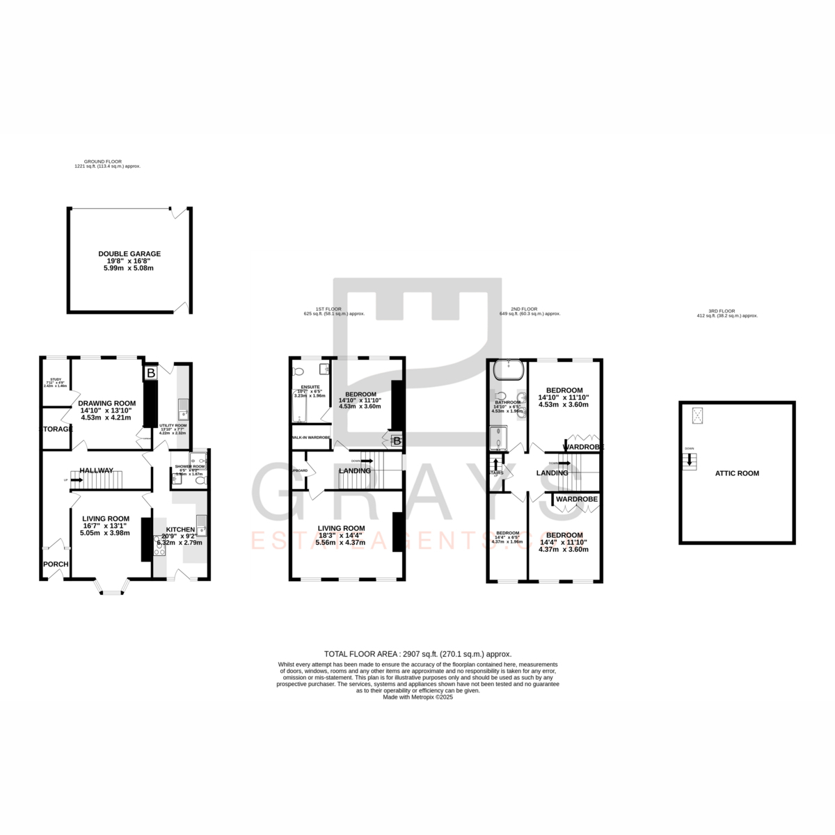 Floorplan - Belle Vue, Isle Of Man, IM5 1, Peel. - Plan 1 of 1