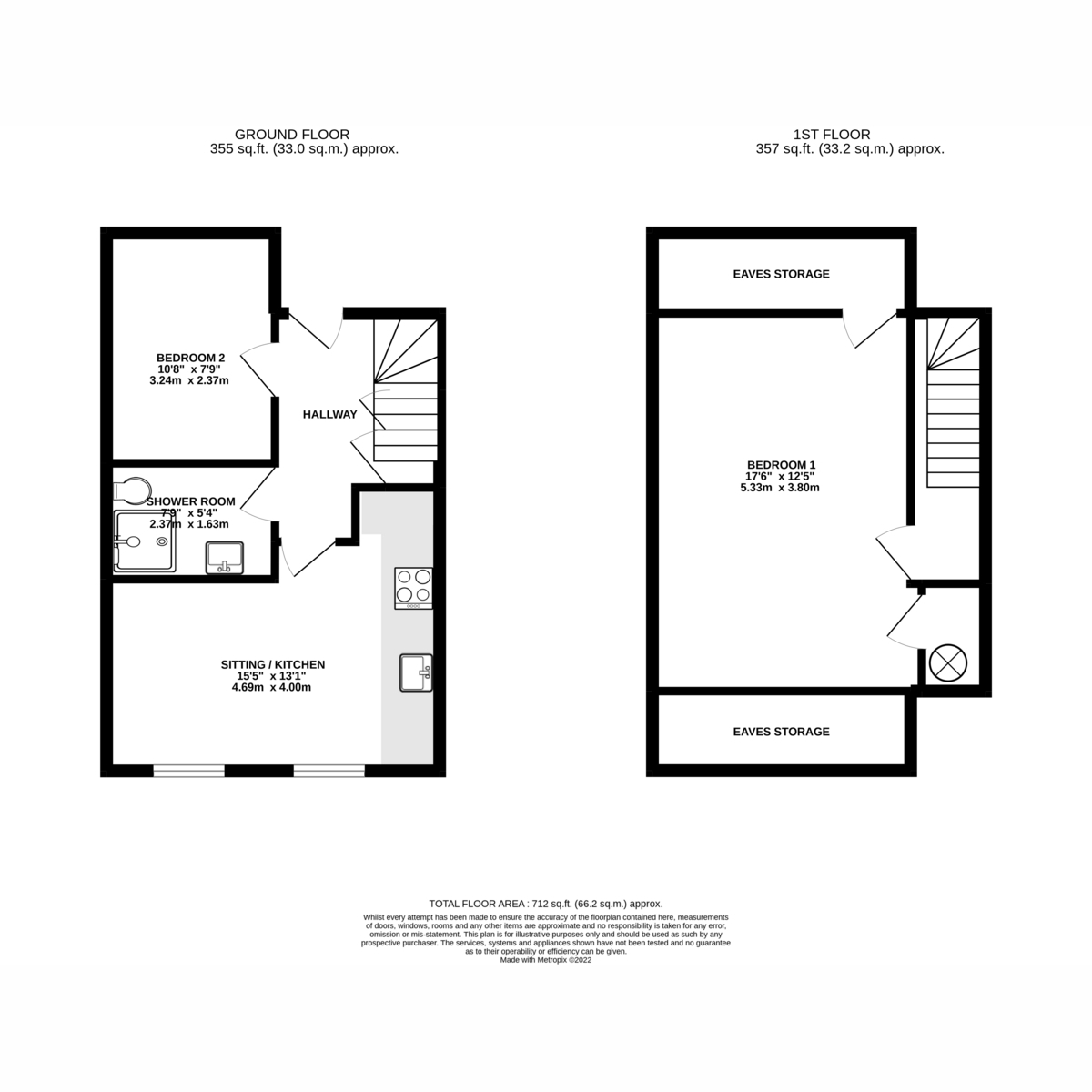 Floorplan - Market Street, Isle Of Man, IM5 1, Peel. - Plan 1 of 1