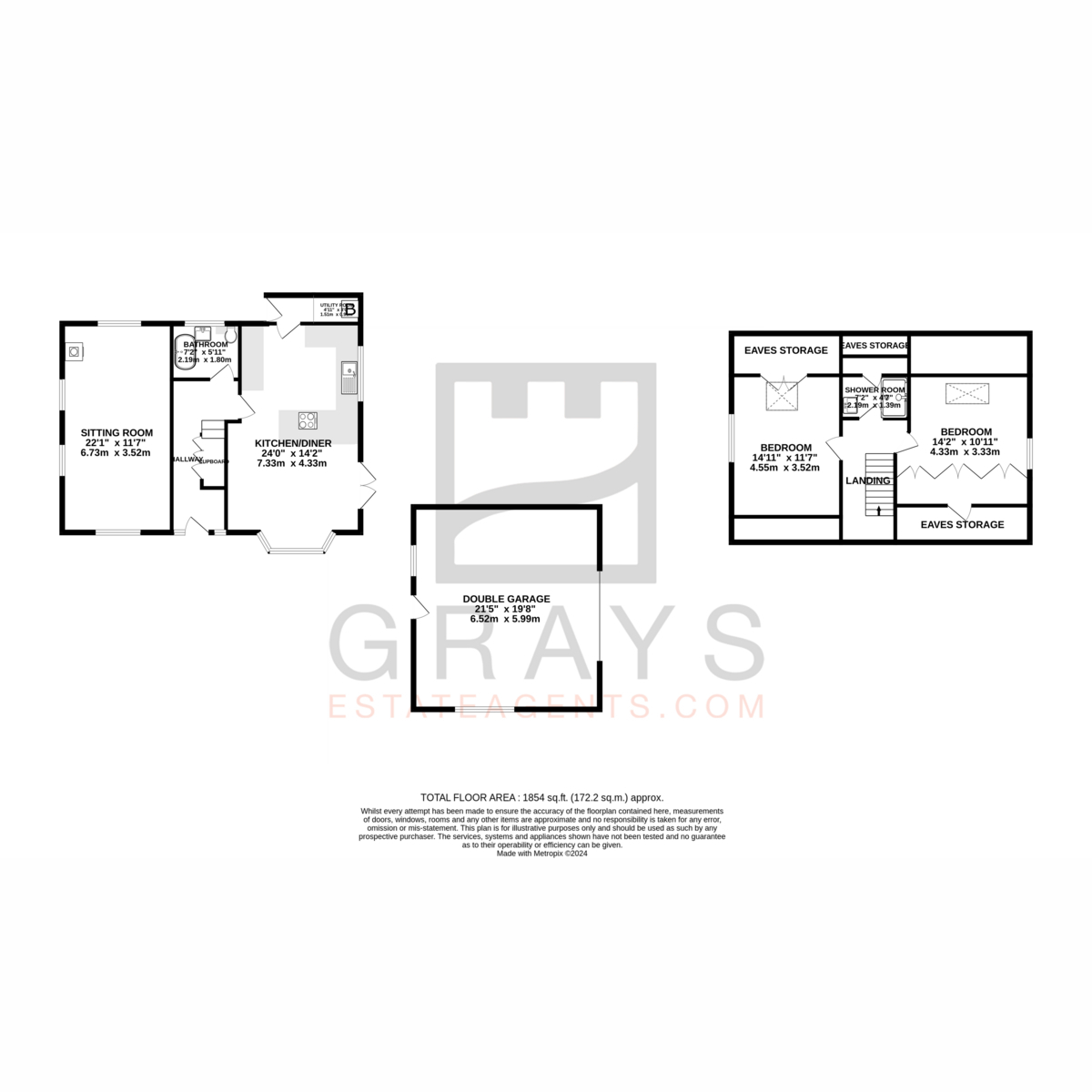 Floorplan - Station Road, Isle Of Man, IM7 5, Ballaugh. - Plan 1 of 1