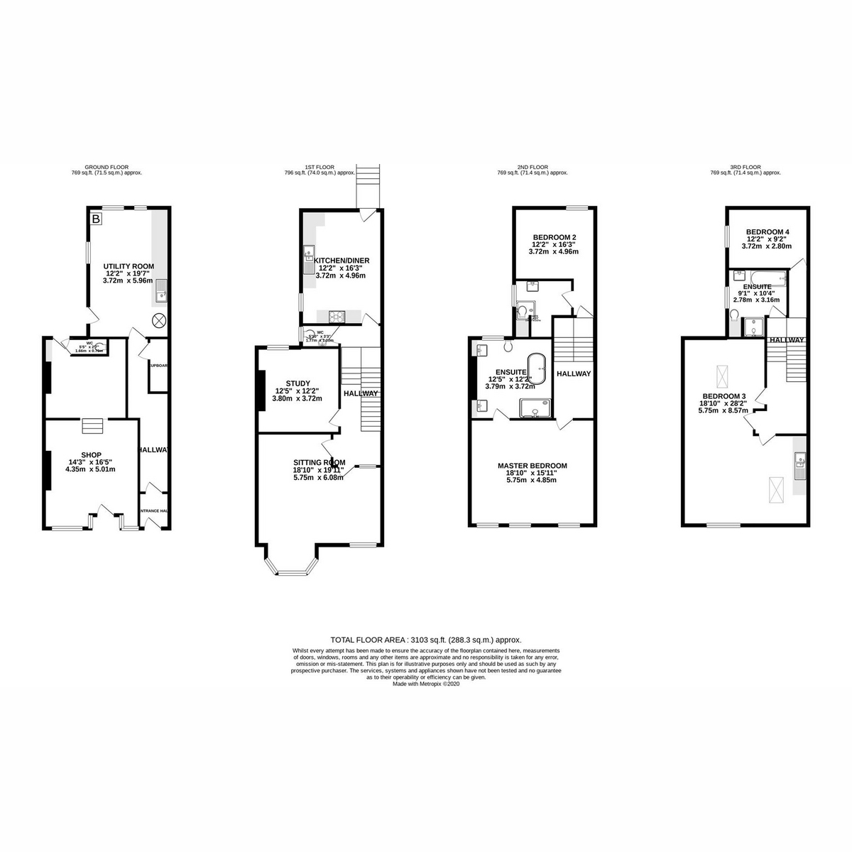 Floorplan - Bay View Road, Isle Of Man, IM9 5, Port St Mary. - Plan 1 of 1