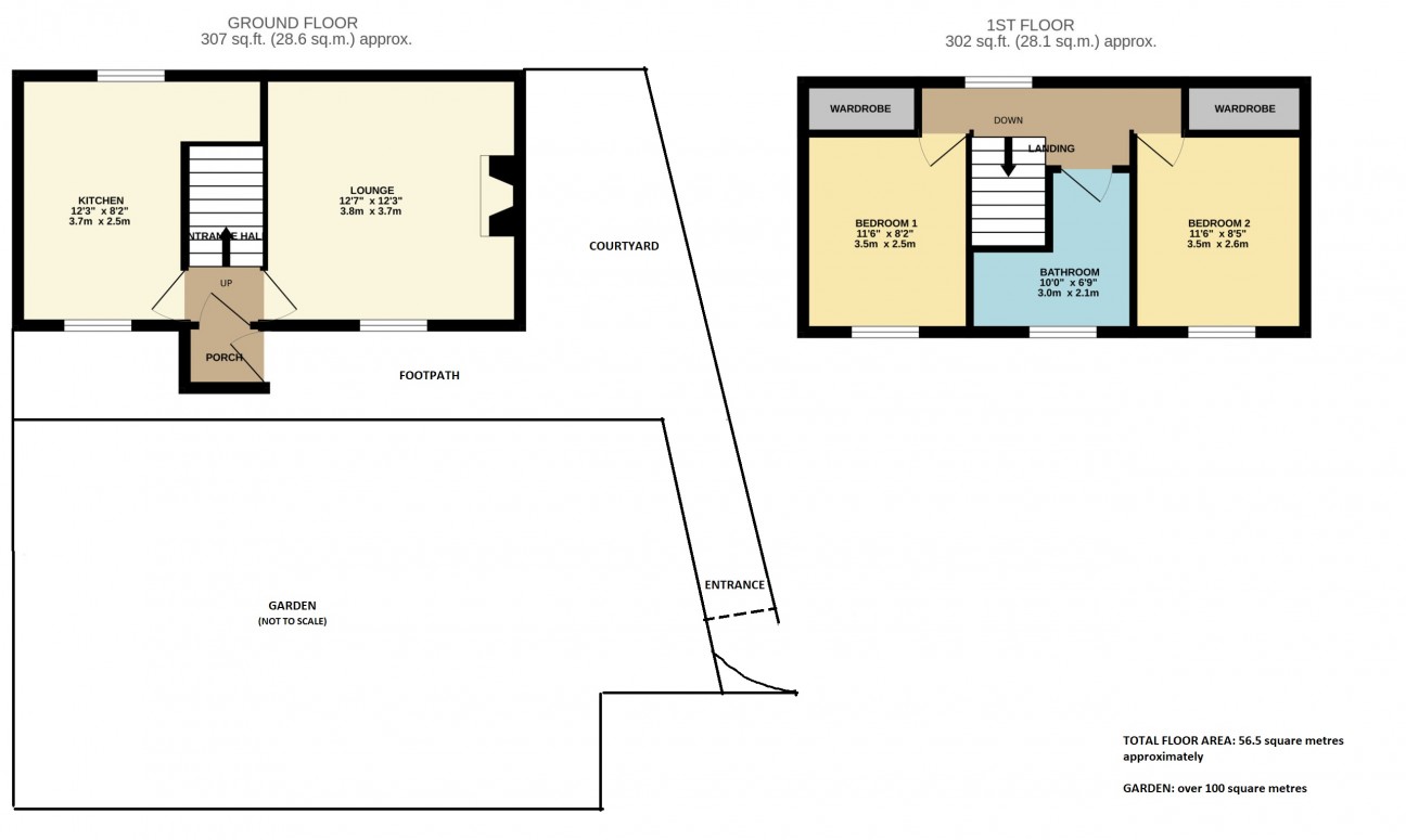 Floorplan - Baare Conney, Minorca Hill, Laxey, ISLE OF MAN, IM4 7EB. - Plan 1 of 1