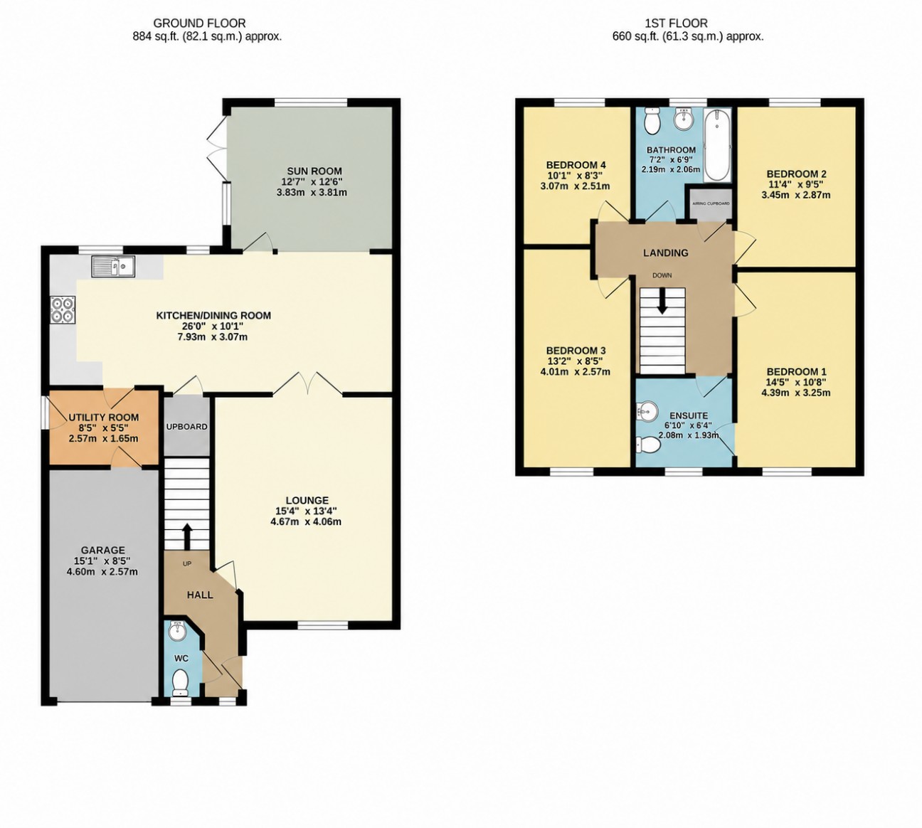 Floorplan - 53, Broogh Wyllin, Kirk Michael, IM6 1HU. - Plan 1 of 1