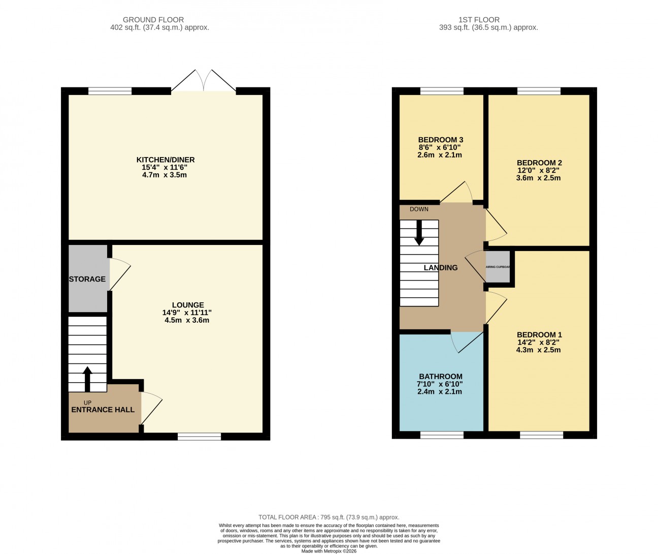 Floorplan - 24, Auldyn Walk, Ramsey, Isle of Man, IM8 2NT. - Plan 1 of 1