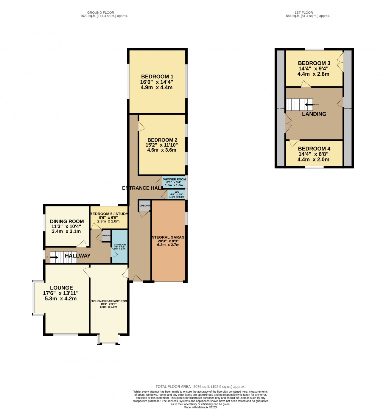 Floorplan - Dhoon Rushen, Surby Road, Port Erin, Isle of Man, IM9 6TE. - Plan 1 of 1