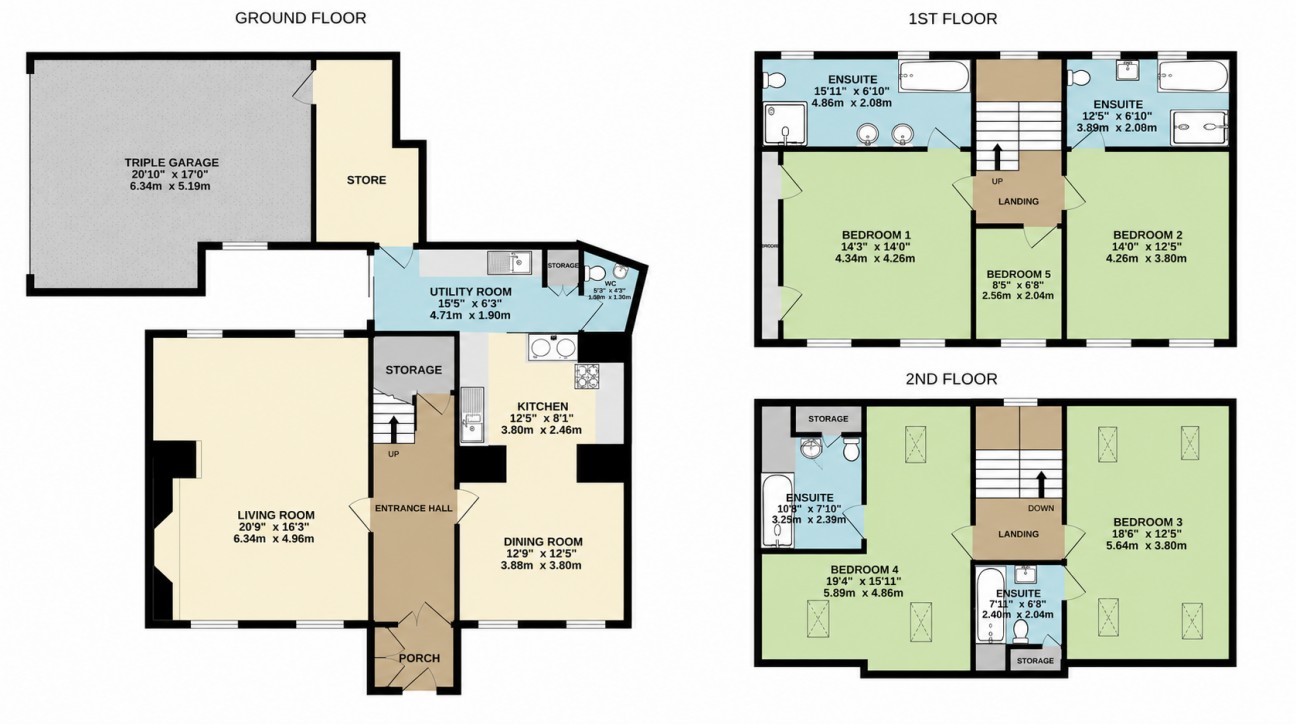 Floorplan - Mona House, 1, Mona Street, Ramsey, Isle of Man, IM8 1BD. - Plan 1 of 1