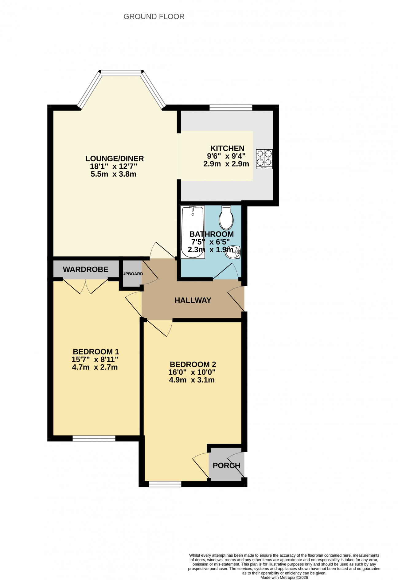 Floorplan - 31 Piccadilly Court, Queens Promenade, Douglas, IM2 4NS. - Plan 1 of 1