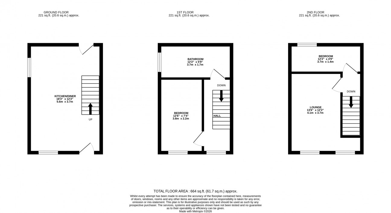 Floorplan - Harbour View, Back Shore Road, Laxey, IM4 7DQ. - Plan 1 of 1