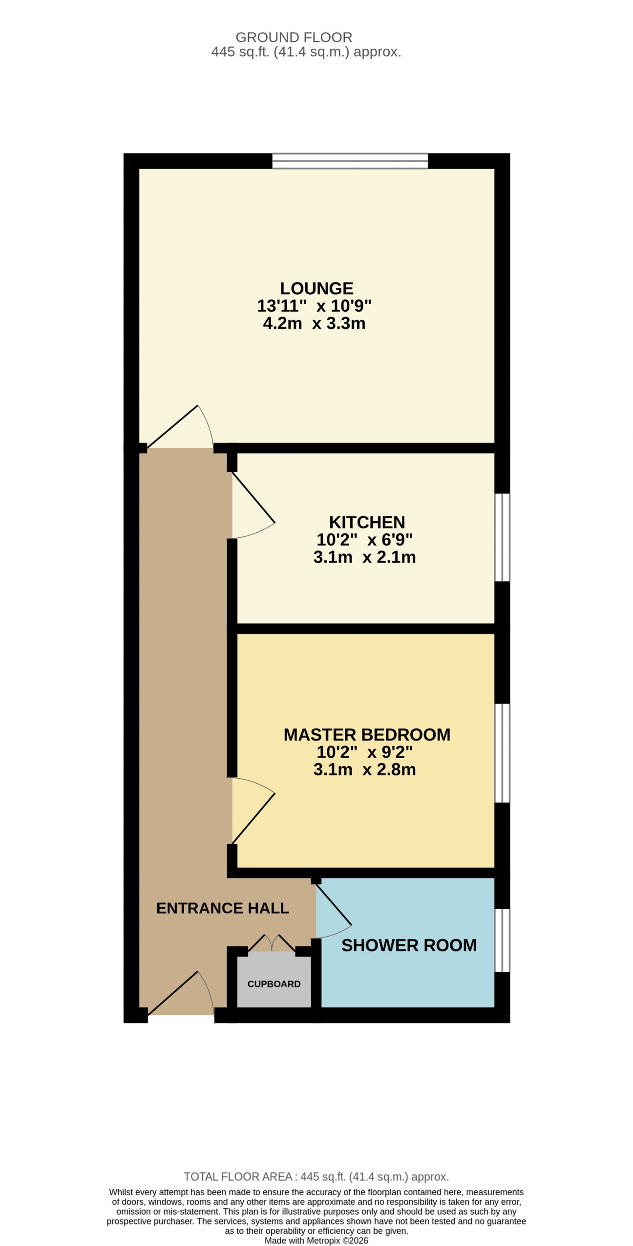 Floorplan - Imperial House, Flat 2, The Promenade, Port St Mary, IM9 5DE. - Plan 1 of 1