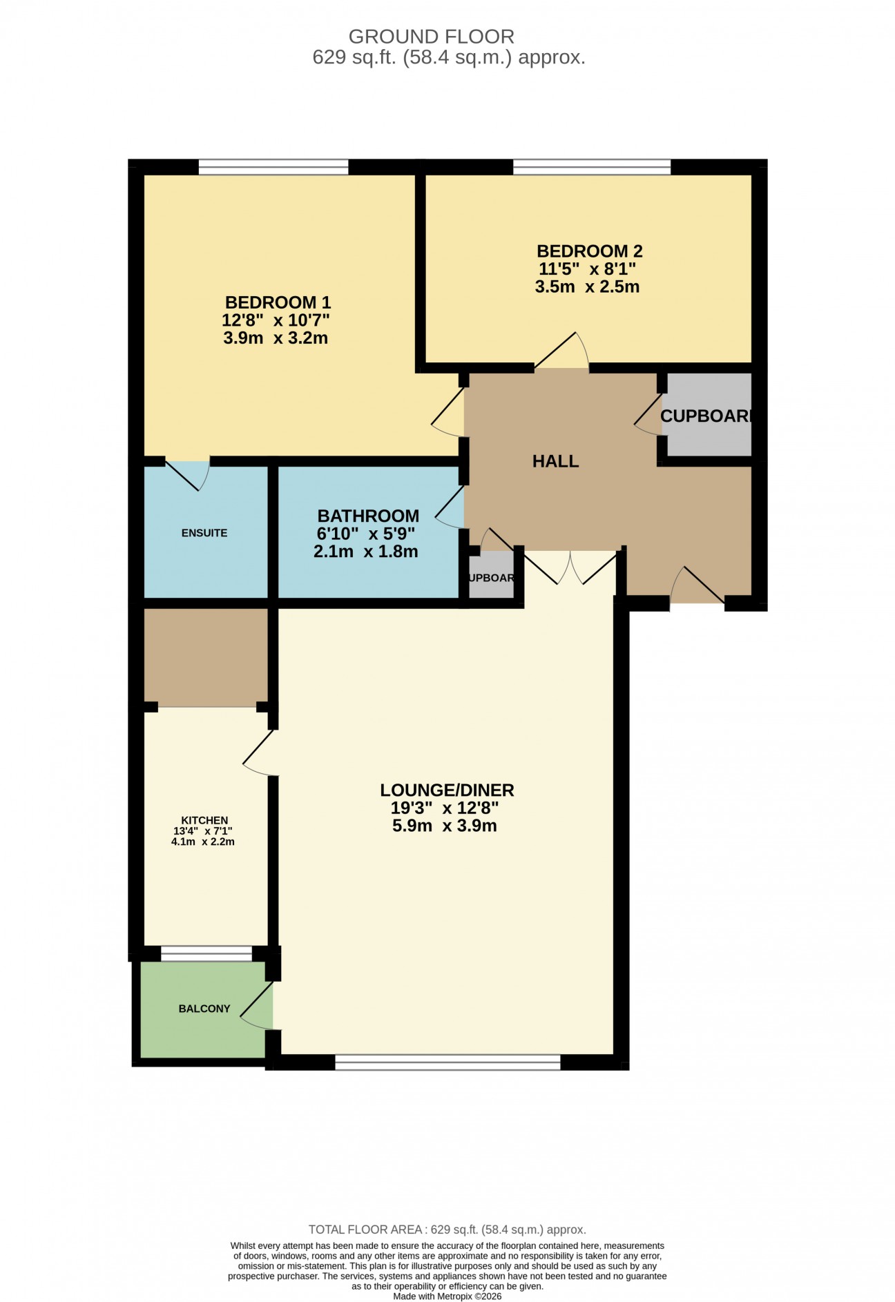 Floorplan - 14, Stevenson Court, Douglas, IM2 2EH. - Plan 1 of 1