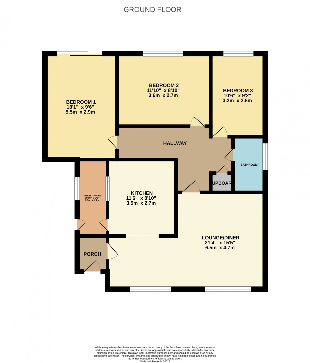 Floorplan - 4, Greenlands Avenue, Ramsey, Isle of Man, IM8 2PP. - Plan 1 of 1