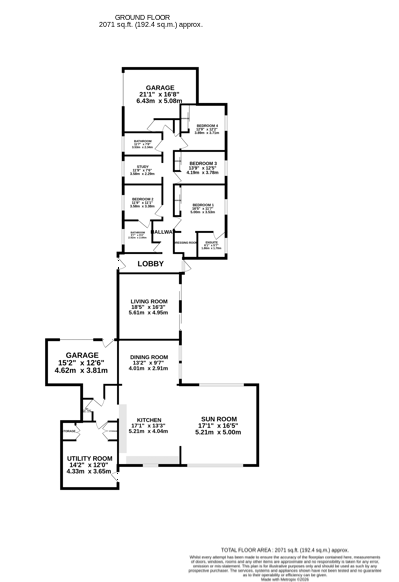 Floorplan - Close Chirrym, Sulby. - Plan 1 of 1