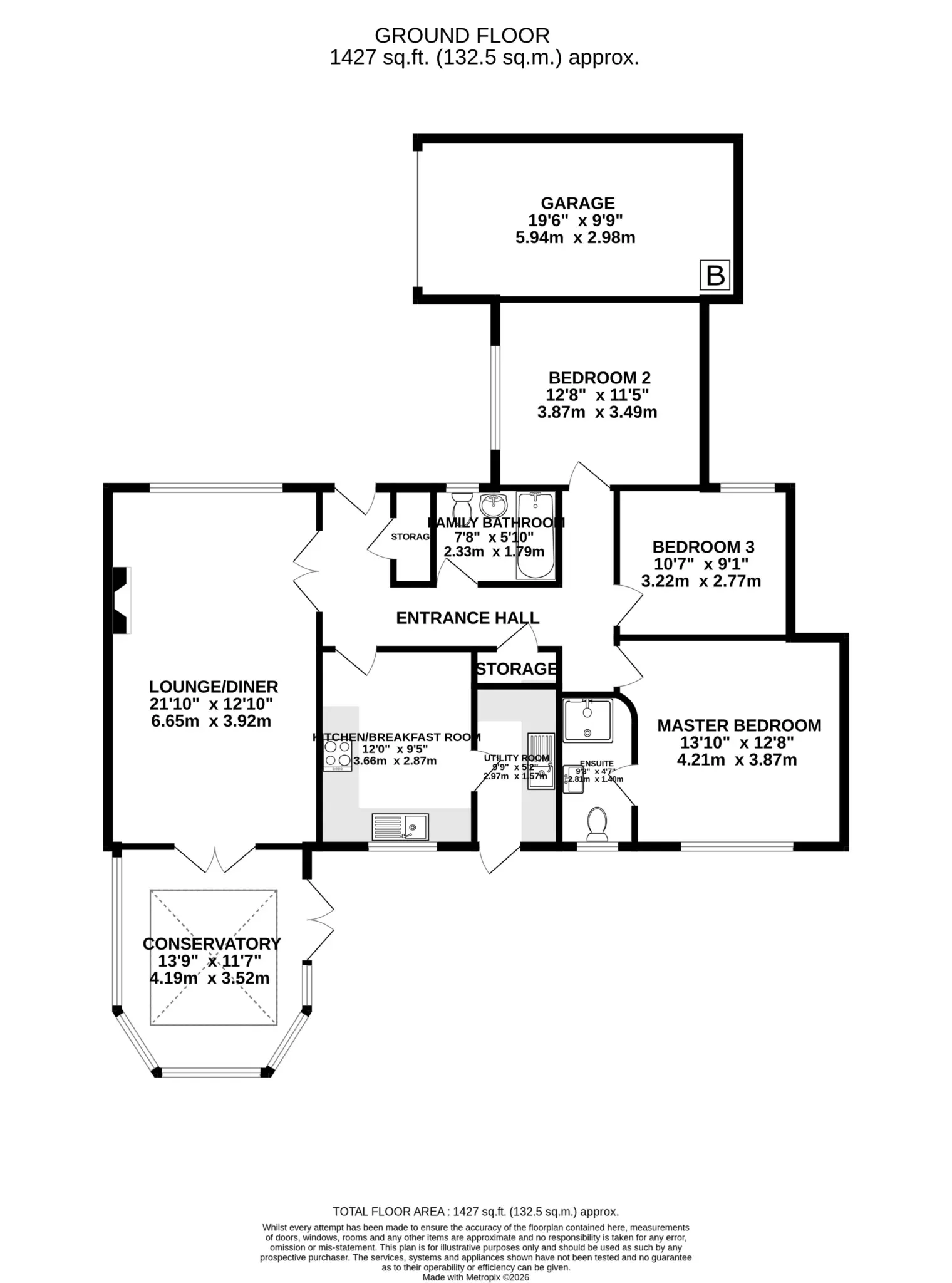 Floorplan - 25 The Laurels, Douglas. - Plan 1 of 1