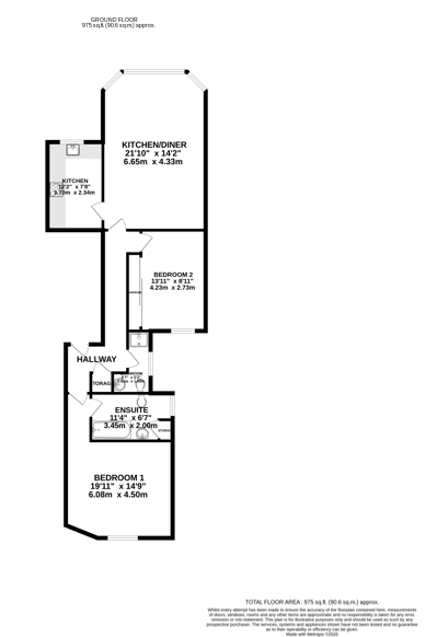 Floorplan - Flat 3, Carmodale, Ramsey. - Plan 1 of 1