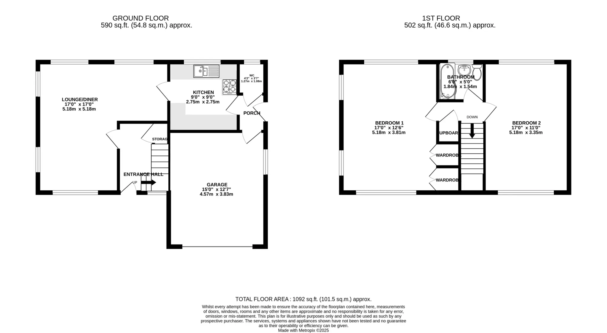 Floorplan - Crossag Villa, Ballasalla. - Plan 1 of 1