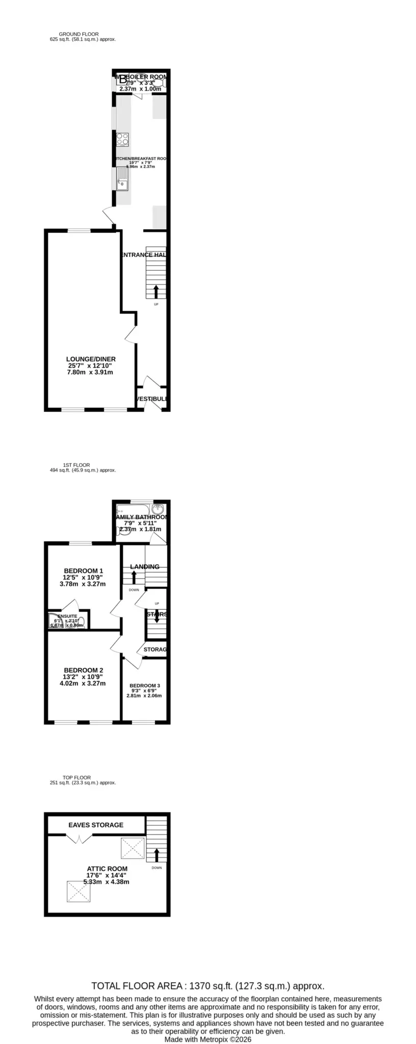 Floorplan - 7 Oxford Street, Douglas. - Plan 1 of 1