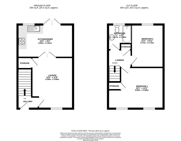 Floorplan - 23 Raad Bridjeen, Peel. - Plan 1 of 1
