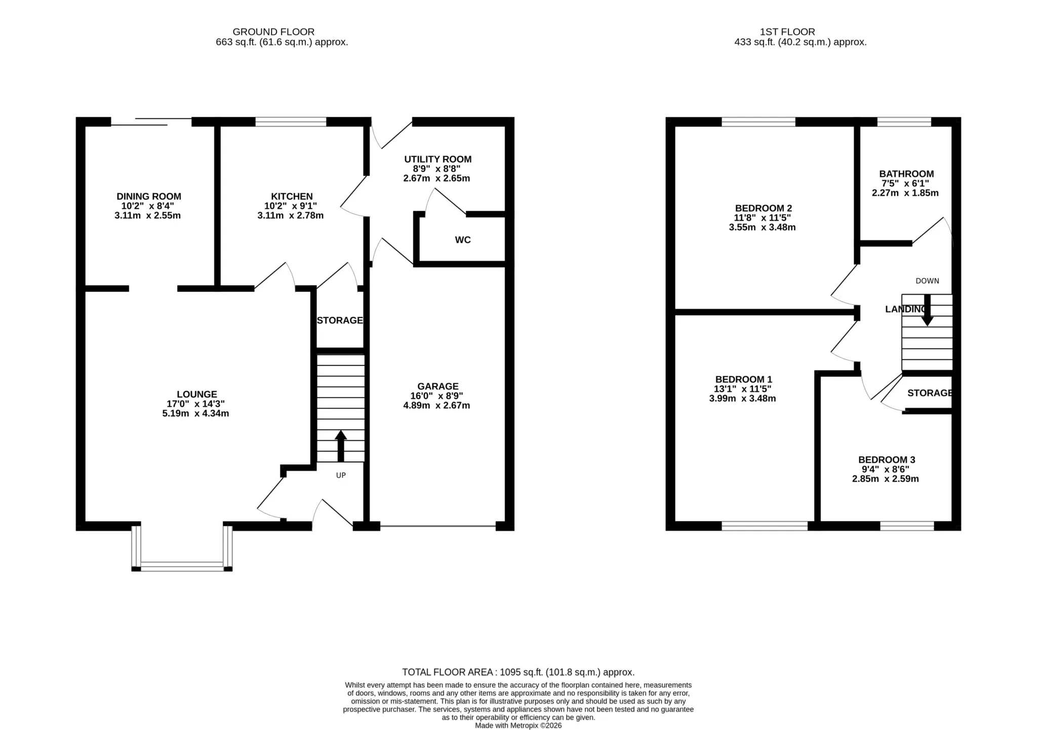Floorplan - 6 Ashbourne Grove, Saddlestone, Douglas. - Plan 1 of 1