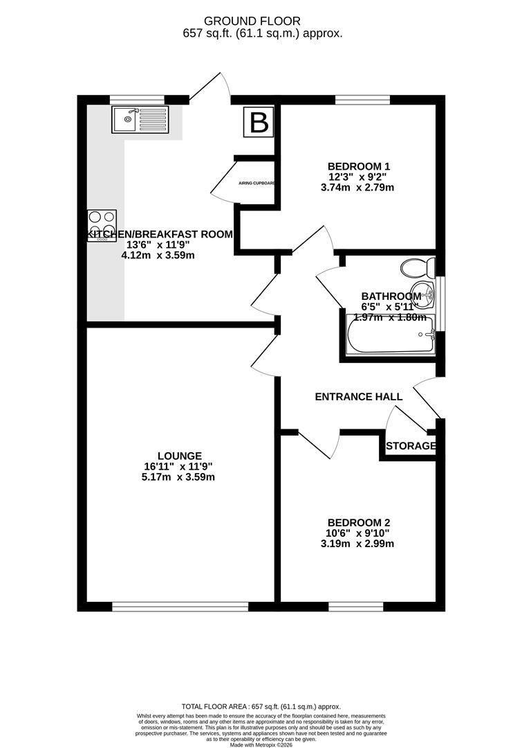 Floorplan - 4 Oatfield Rise Ballasalla. - Plan 1 of 1
