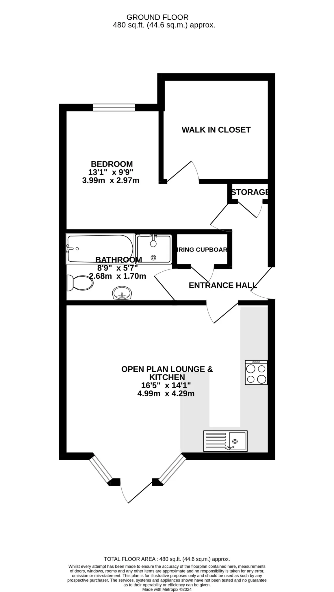 Floorplan - Apartment 1, 11-12 Peel Road, Douglas. - Plan 1 of 1