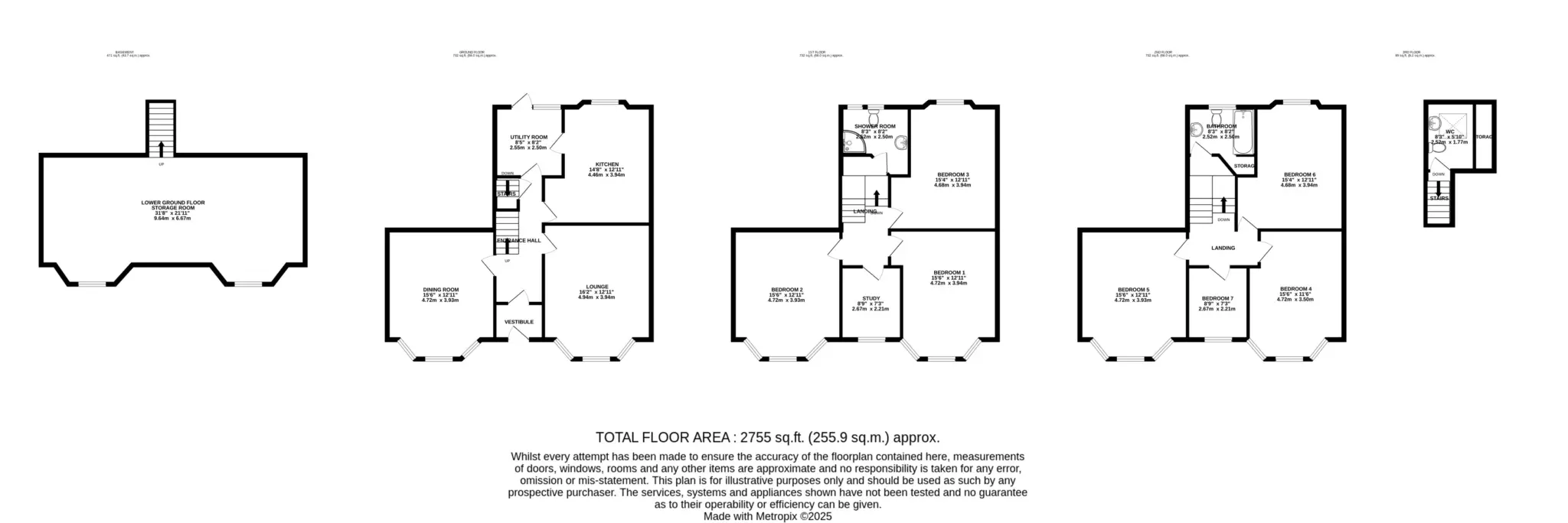 Floorplan - Arrandale, 1 Royal Terrace, Onchan. - Plan 1 of 1