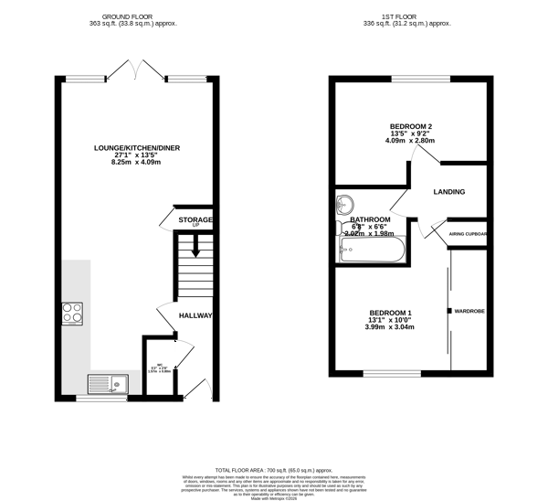 Floorplan - 18 Oak Park, Peel. - Plan 1 of 1