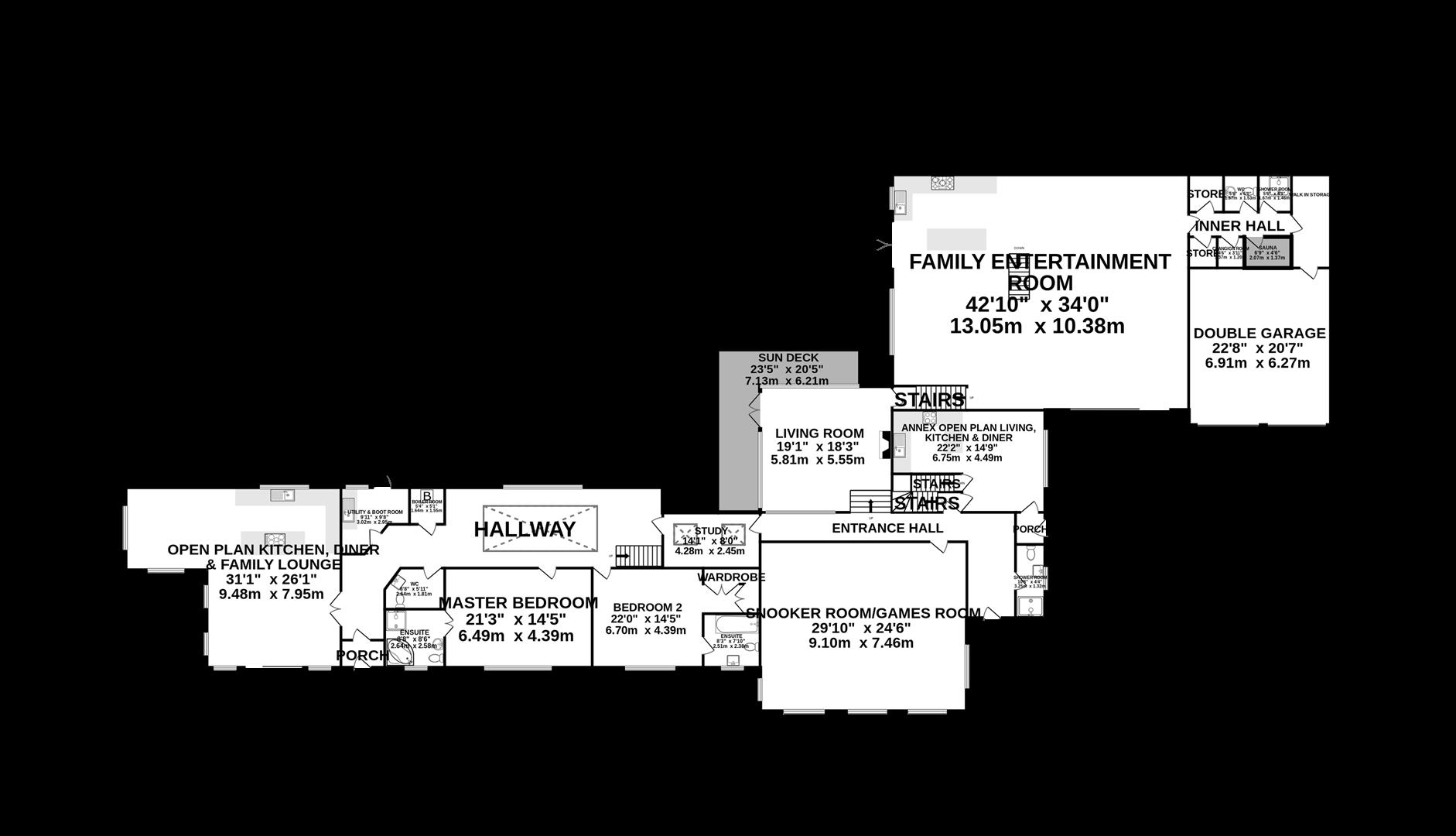 Floorplan - Glen Cam, Corlea Road Ballasalla. - Plan 1 of 1