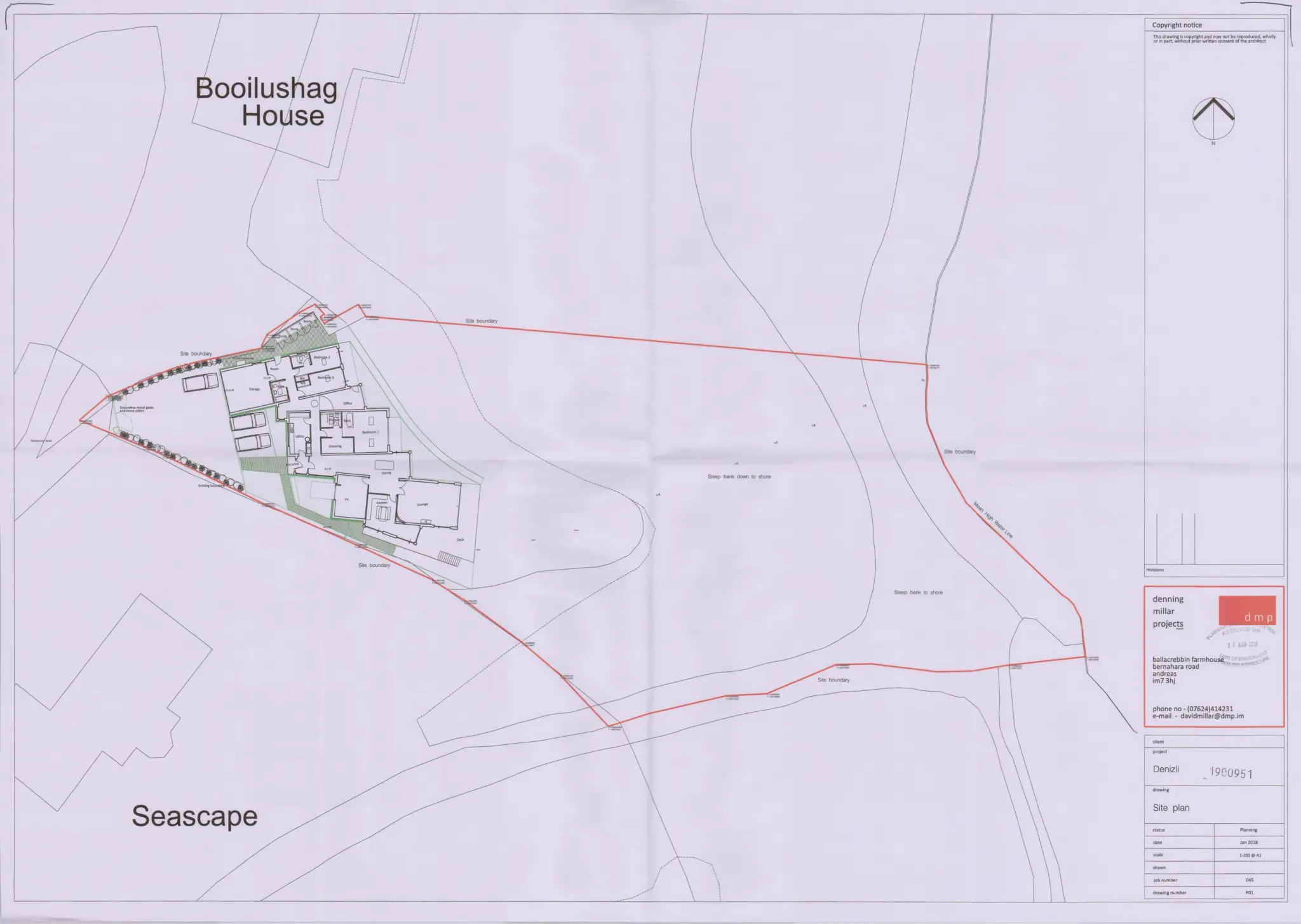 Floorplan - Denizli, Booilushag, Maughold, Ramsey. - Plan 1 of 2