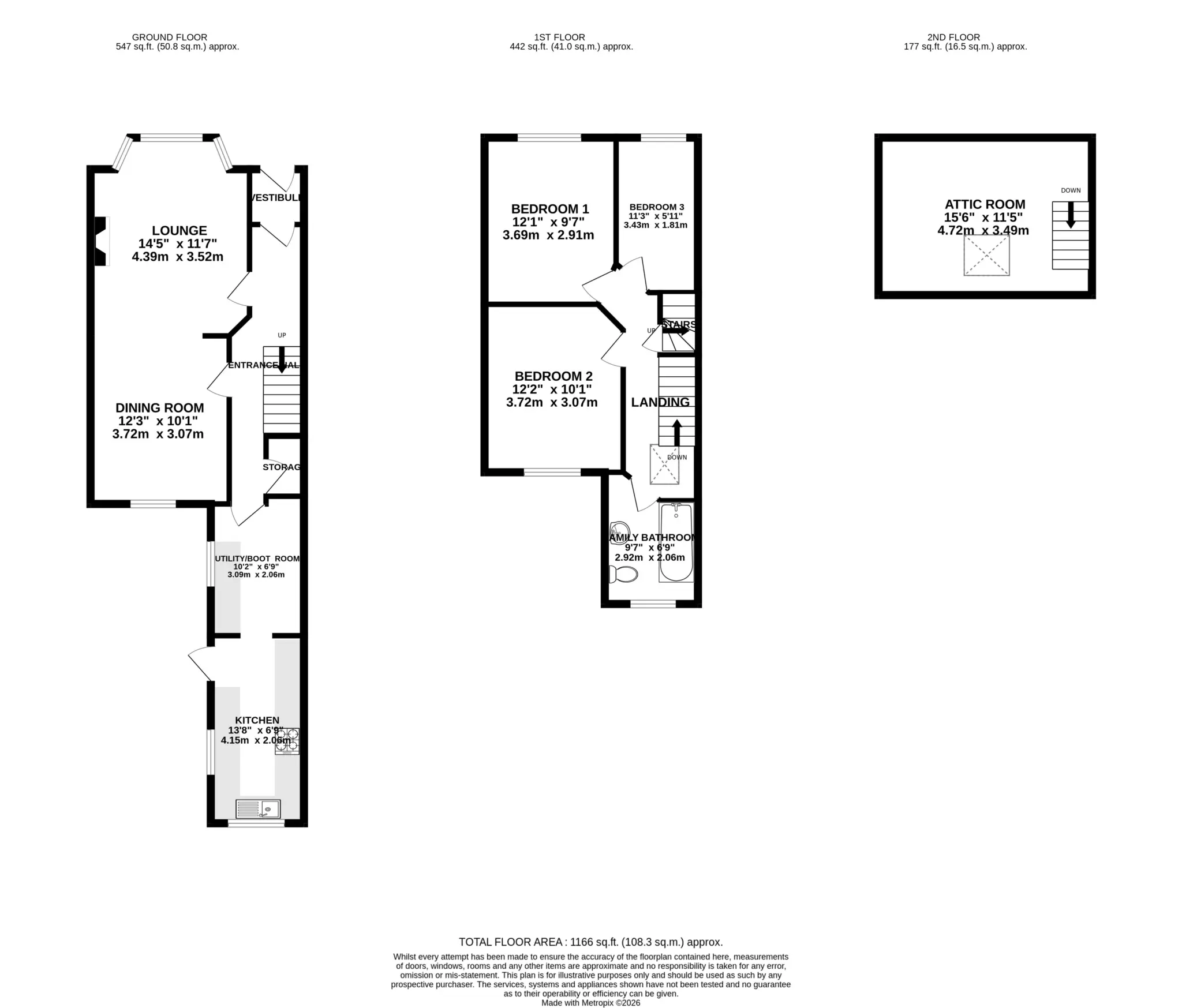 Floorplan - 13 Auburn Road, Onchan. - Plan 1 of 1