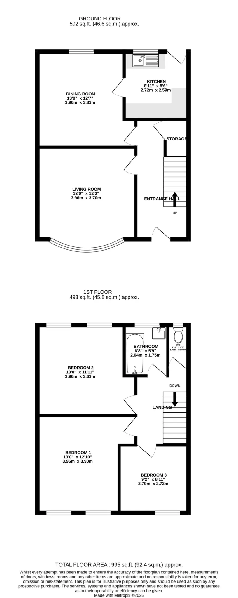 Floorplan - 9 Falcon Cliff Terrace, Douglas. - Plan 1 of 1