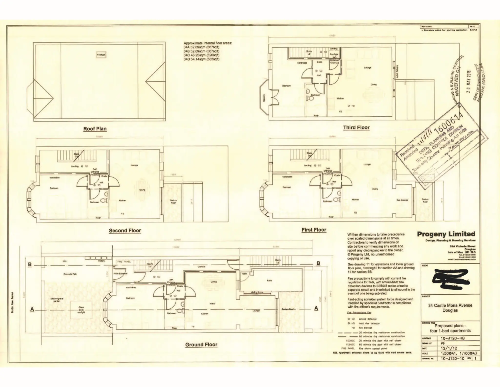 Floorplan - 34 Castlemona Avenue, Douglas. - Plan 1 of 2