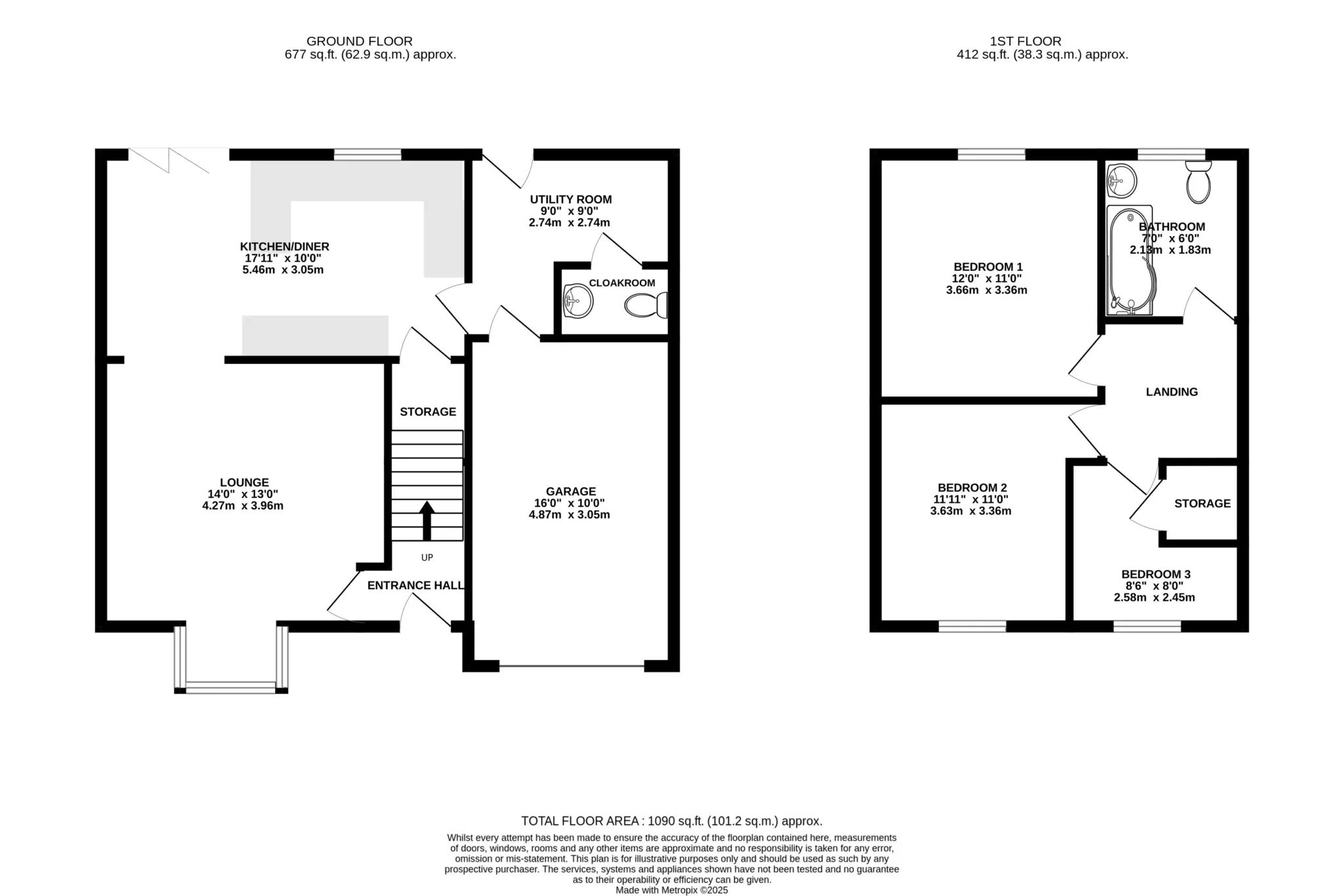 Floorplan - 17 Ashbourne Avenue, Saddlestone, Douglas. - Plan 1 of 1