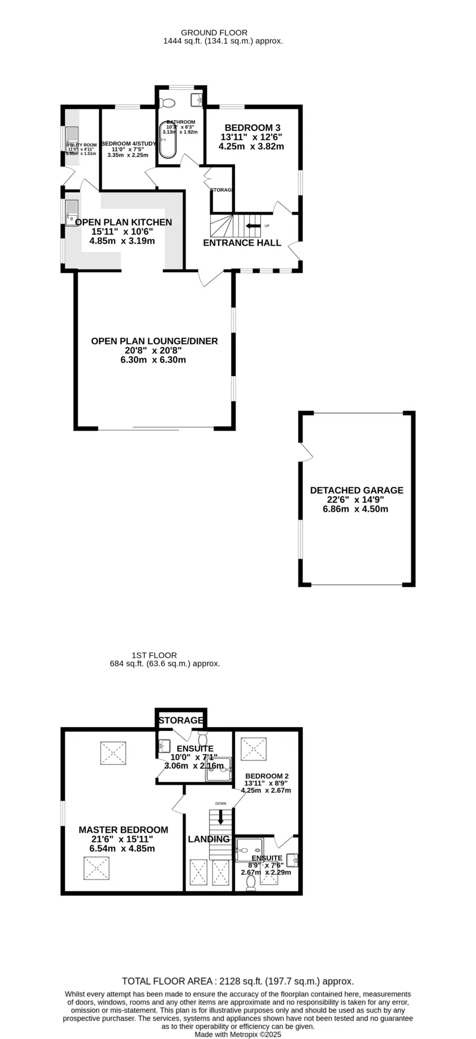Floorplan - Wren House, Main Road, Sulby. - Plan 1 of 1
