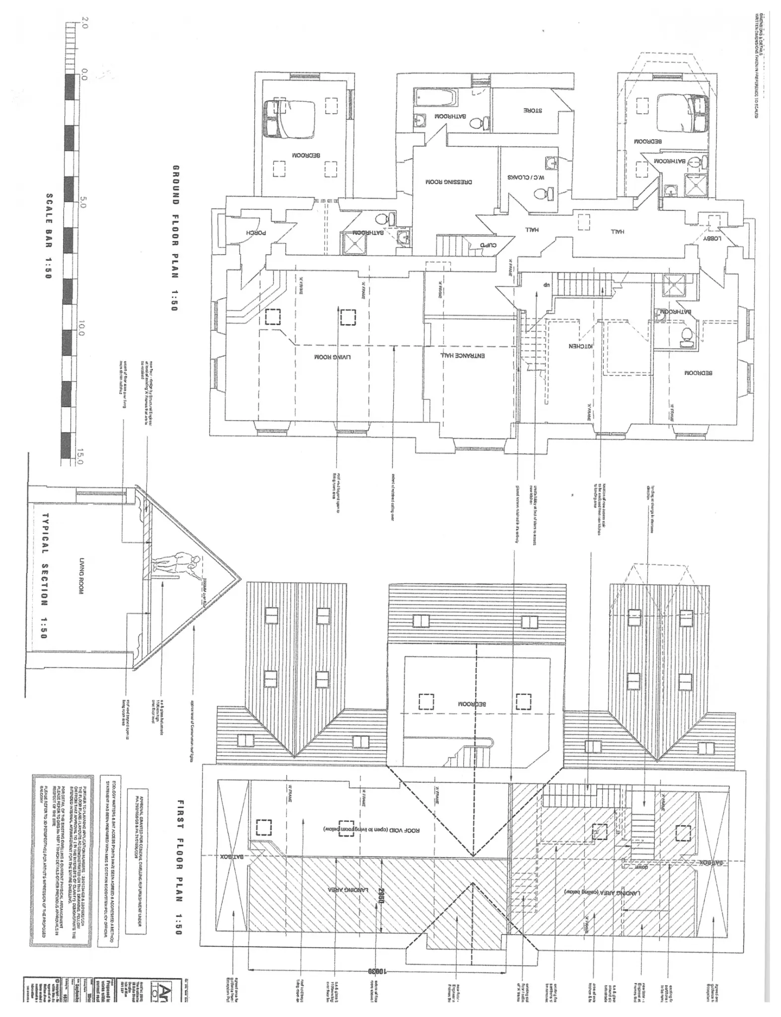 Floorplan - The Old School House, Sulby. - Plan 1 of 2