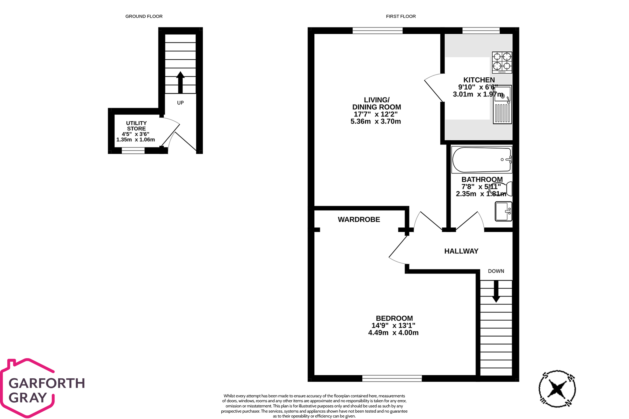 Floorplan - 8 St Pauls Mews, Ramsey. - Plan 1 of 1