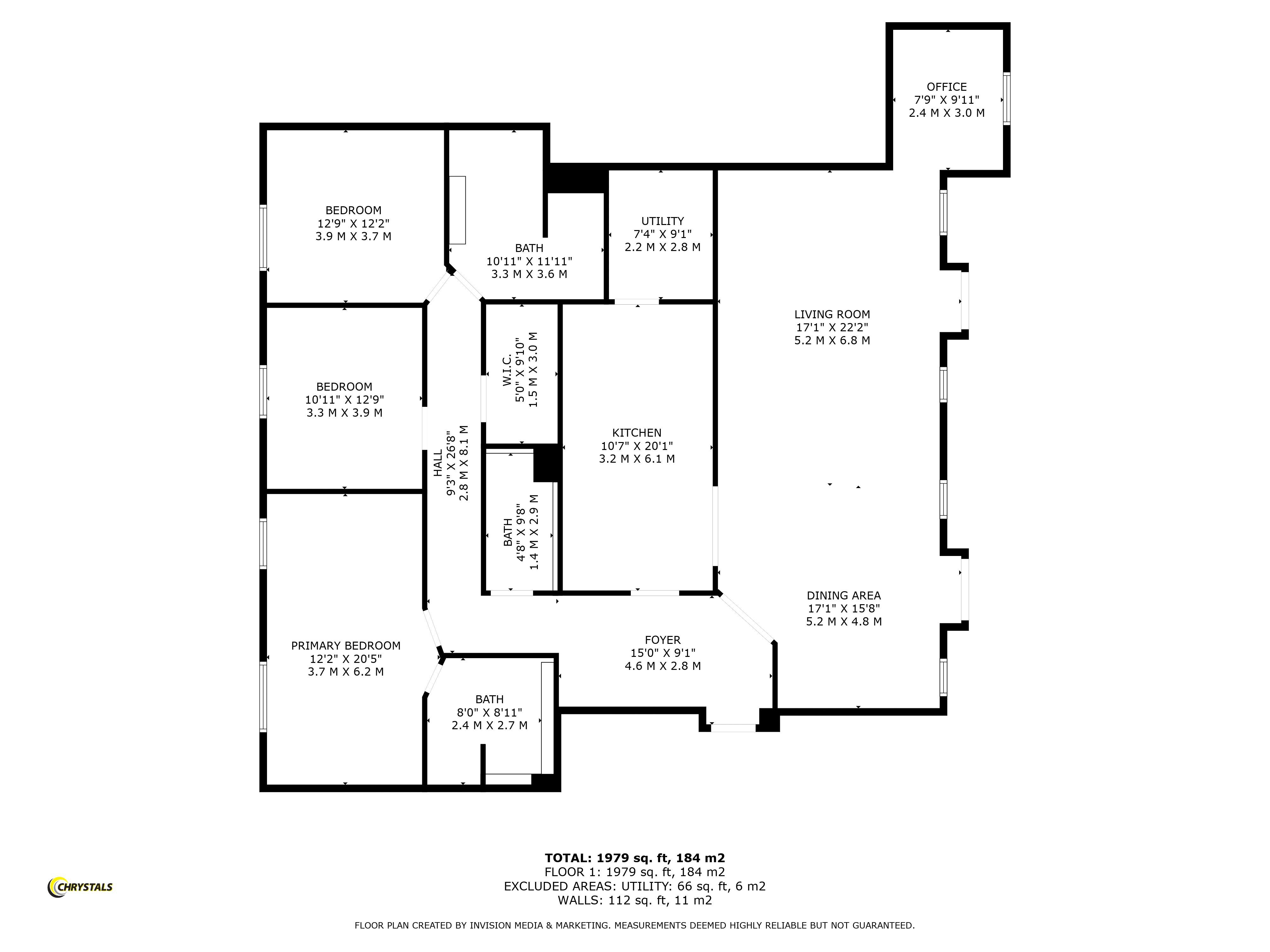 Floorplan - Apartment 13 Kensington Place, Onchan IM3 1RD. - Plan 1 of 1