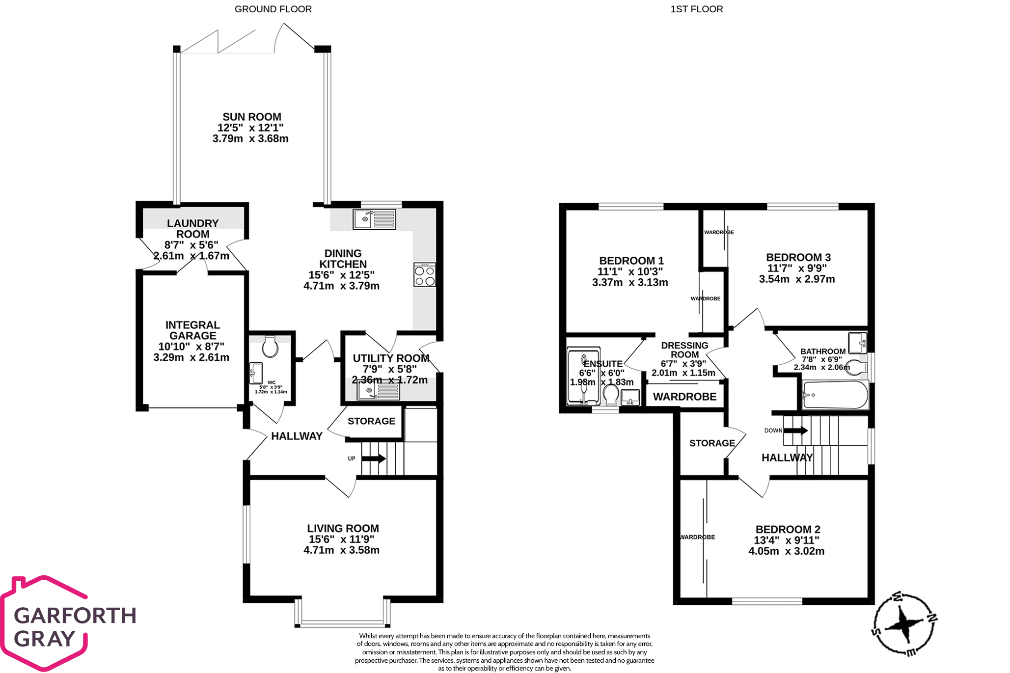 Floorplan - 6 Raad Bridjeen, Reayrt Ny Cronk, Peel. - Plan 1 of 1