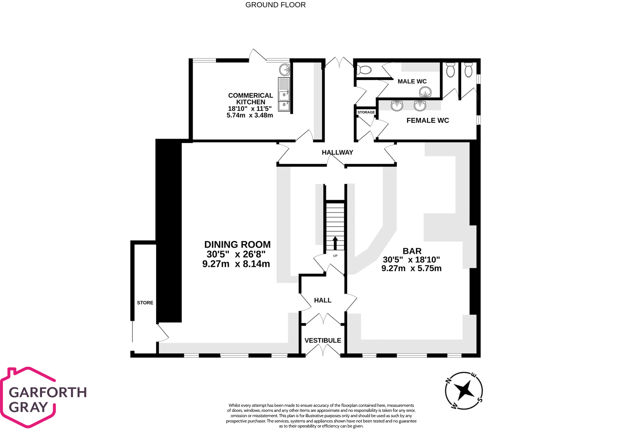 Floorplan - Viking Hotel, Station Road, Castletown. - Plan 1 of 2