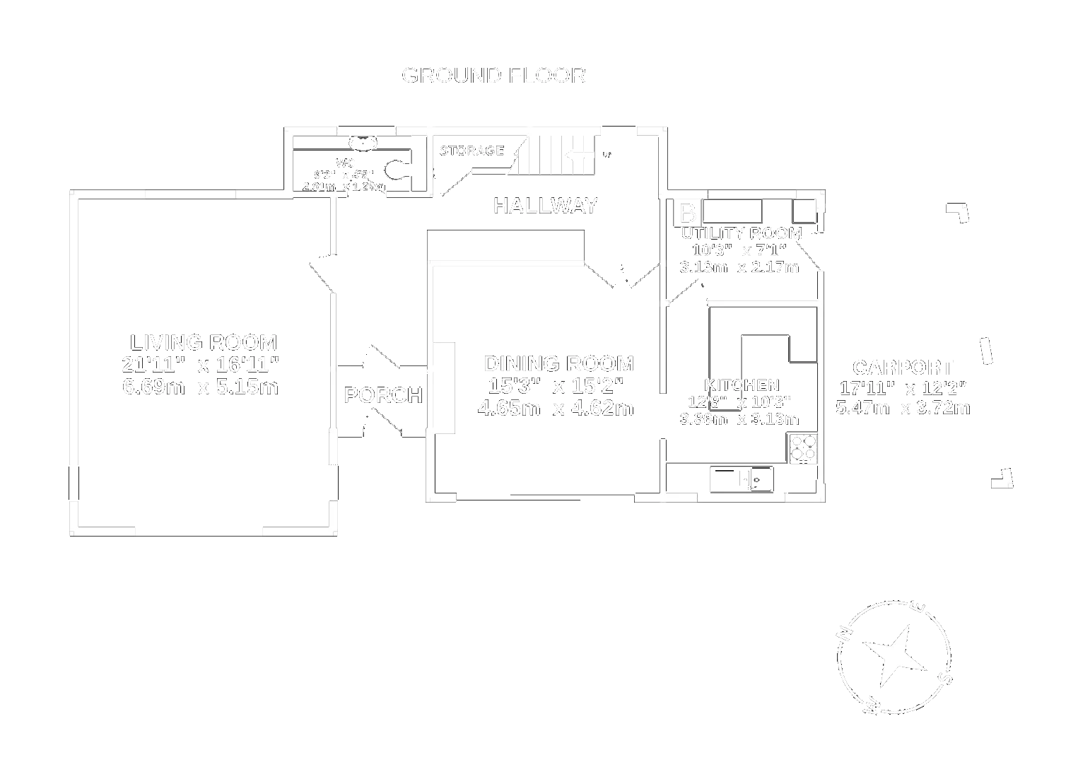 Floorplan - Crowcreen Cottage, Ballaglass Glen Road, Ramsey. - Plan 1 of 3