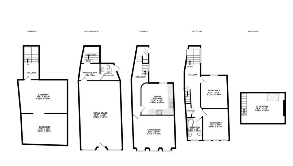 Floorplan - 26 & 26a Parliament Street, Ramsey, IM8 1AW. - Plan 1 of 1