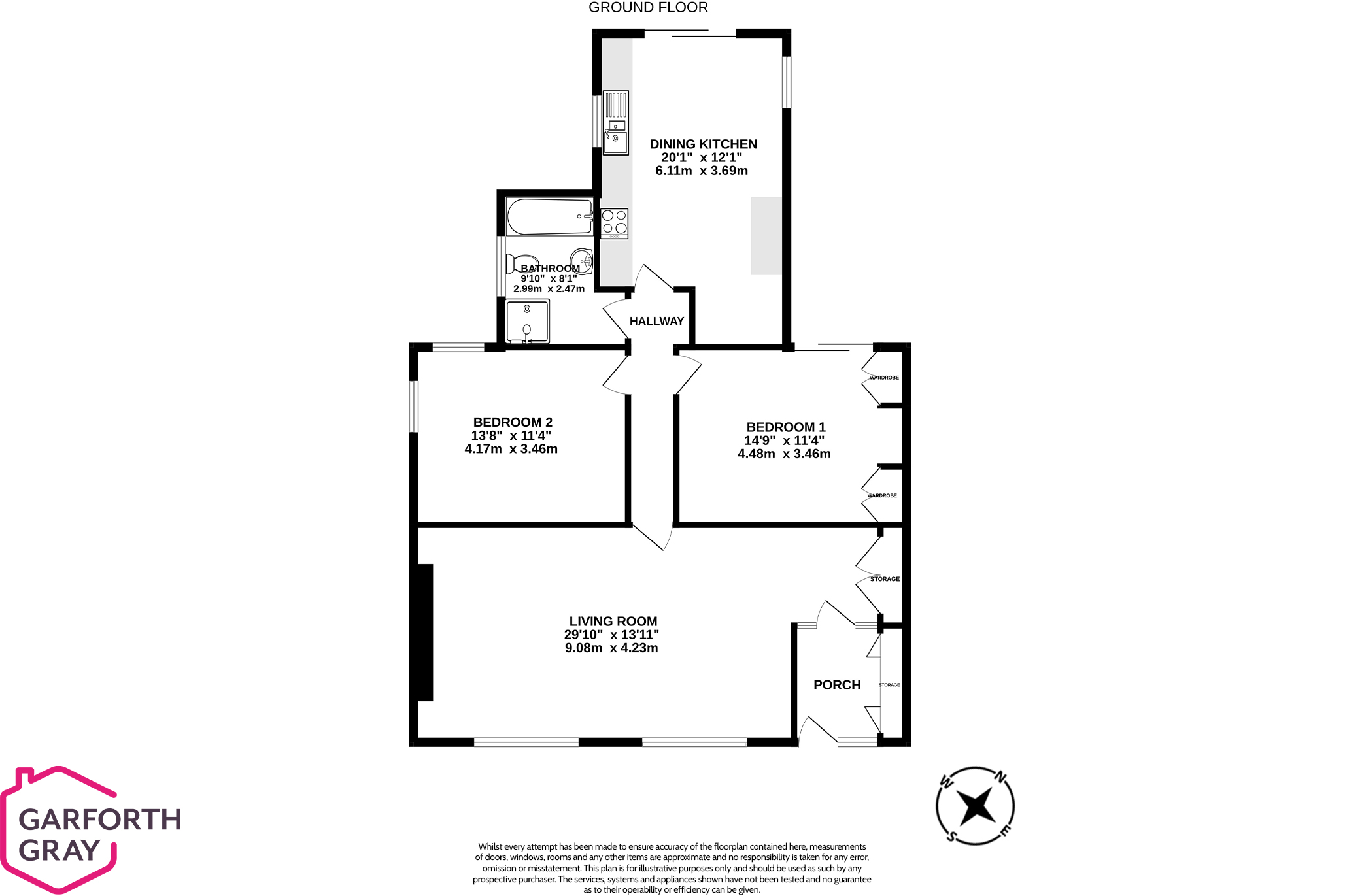 Floorplan - 40 Slieau Curn Park, Kirk Michael. - Plan 1 of 1