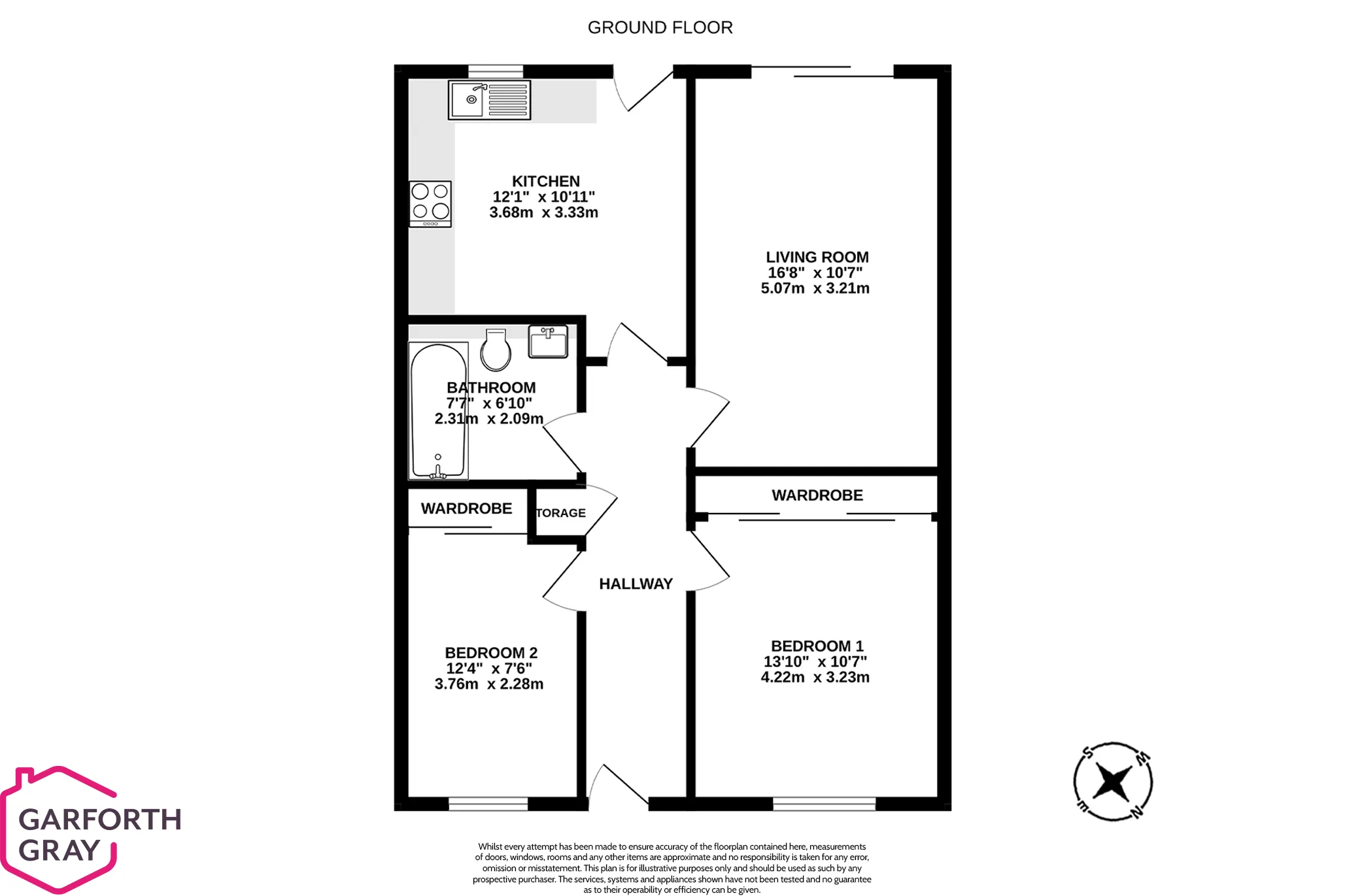 Floorplan - Home 6, Ballagarraghyn, Jurby. - Plan 1 of 1