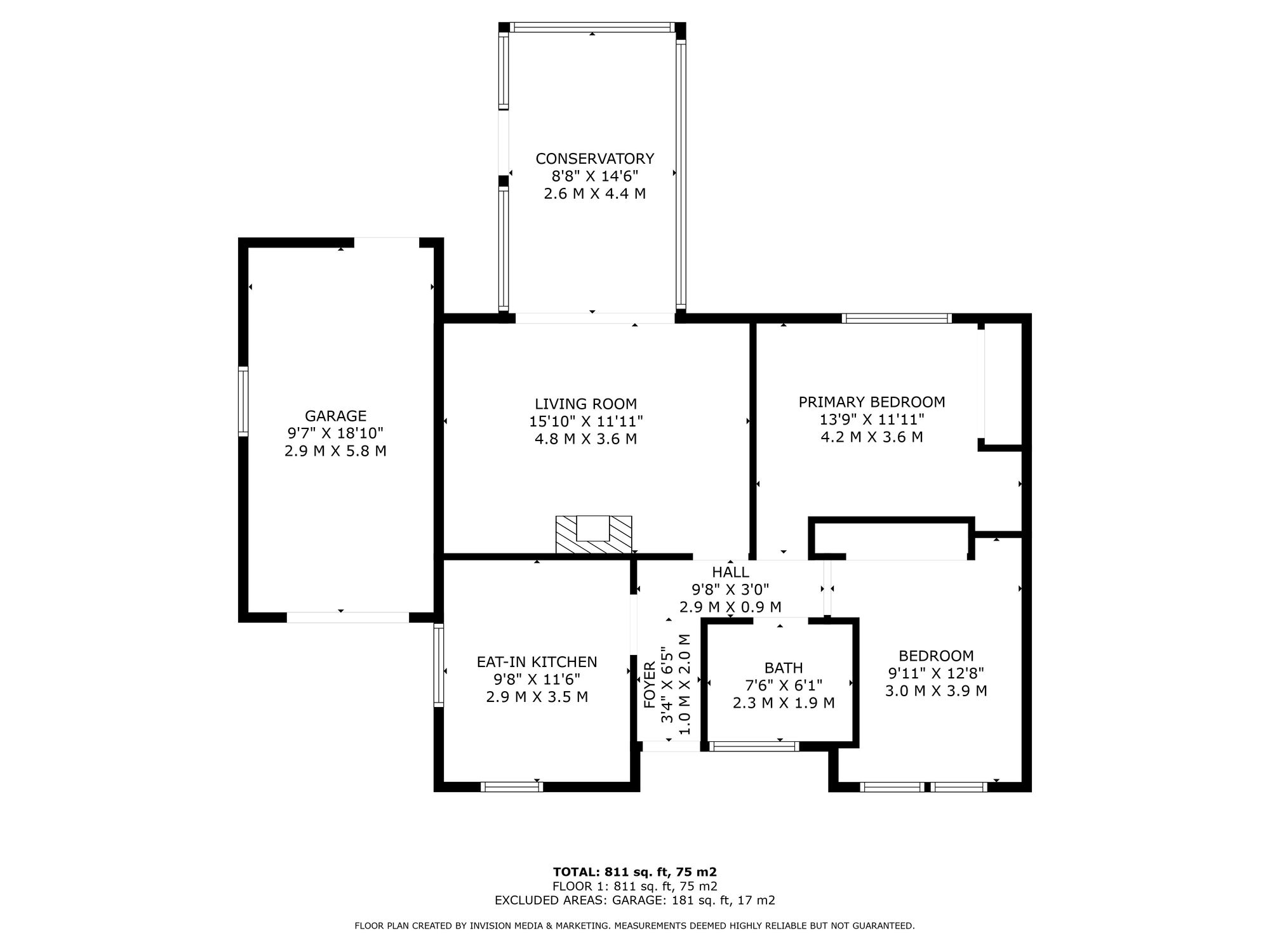 Floorplan - 2 bed detached bungalow for sale in 14 Lezayre Park Ramsey. - Plan 1 of 1