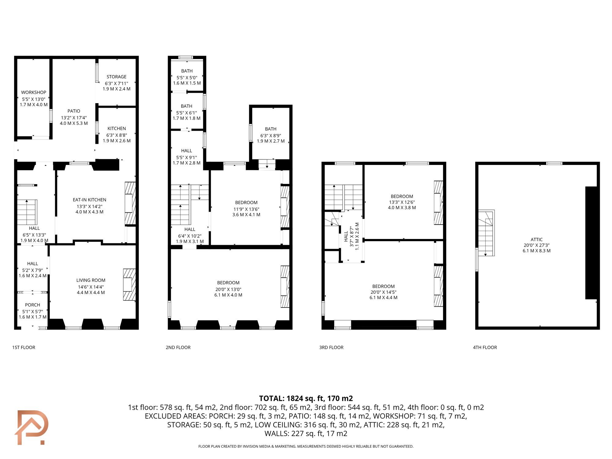 Floorplan - 3 bed house for sale in Taubman Terrace, Douglas, IM1. - Plan 1 of 1