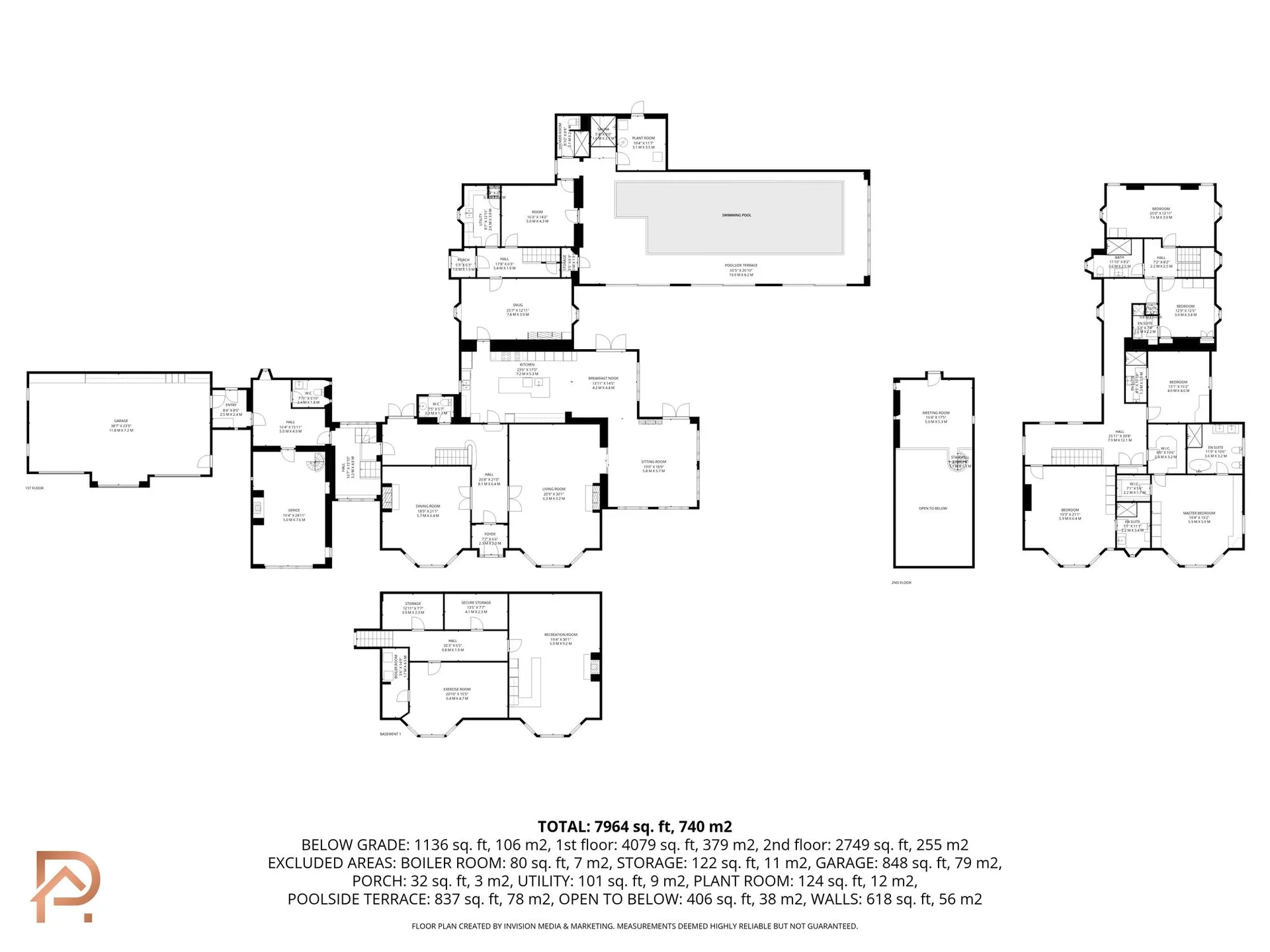 Floorplan - 5 bed detached house for sale in Moaney Road, Santon, IM4. - Plan 1 of 1